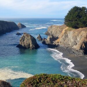 seascape, headland, mendocino, state park, california, sea, coast, ocean, coastal, nature, bay, blue sky, cliff, scenic, beach, seaside, coastline, view, sky, water, tide, rocks, outdoor, clouds, rugged, wild, scenery, america, stunning, beautiful, peaceful, tranquil, blue, usa, nobody, shore, blue peace, blue park, blue rock
